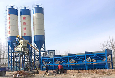 HZS50混凝土攪拌站(圖5) 山東菏澤陳坡鄉(xiāng)50混凝土攪拌站